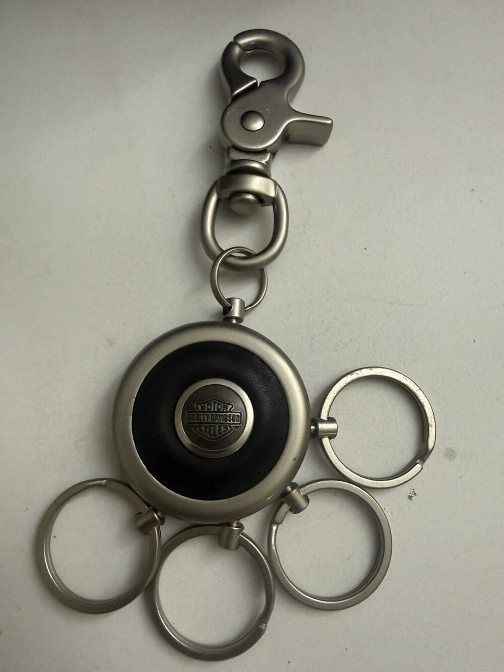 Harley-Davidson Motor Cycles Multi Key Holder Organizer Metal Vintage 4 Rings